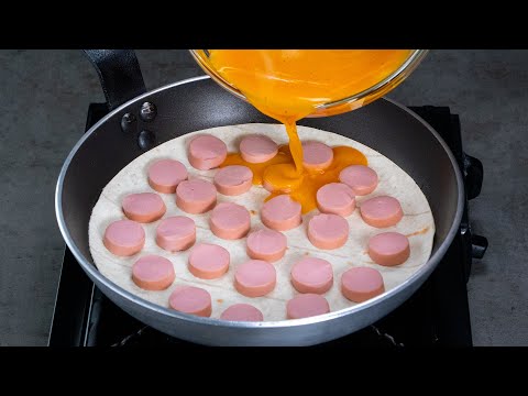 Tienes que probar esta receta de huevos con tortilla de trigo ¡Es una delicia!