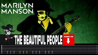 ?MARILYN MANSON?[ The Beautiful People ] cover by Masuka | LESSON | GUITAR TAB