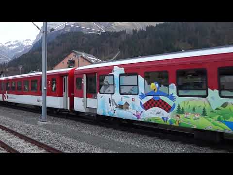 Zentralbahn Interregio, Ausfahrt in Engelberg