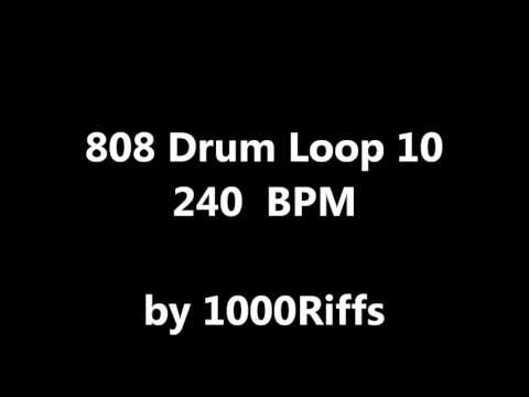 808 Drum Loop # 10 : 240 BPM - Beats Per Minute