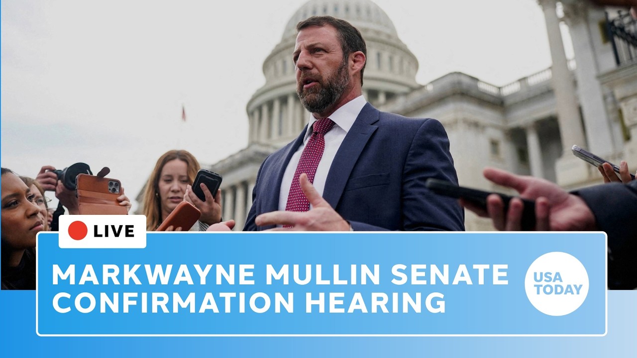 Live: Markwayne Mullin faces Senate confirmation hearing for Homeland Security nominee
