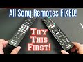 ALL Sony Remote Controls FIXED Power Button Other Buttons Ghosting Etc FIXED