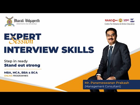 Expert Session: Interview Skills by Mr. Parameswaran (Management Consultant) | BV(DU) CDOE