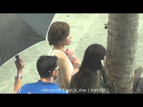 [Fancam] 130823 Taeyeon Shooting B-ing Collagen CF (BTS) @ SWU