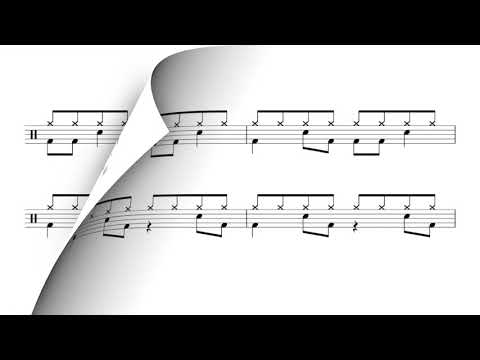 Bass drum eighth notes - INTERACTIVE Sight Reading Practice for Drums - PLAY ALONG EXERCISE