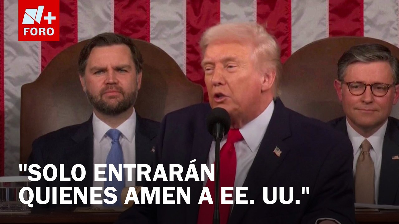 ¿Qué dijo Donald Trump sobre los migrantes en el discurso a la nación?