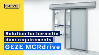 GEZE MCRdrive moduláris hermetikus tolóajtó