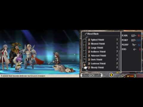 [Bravely Default] Khamer, Braev, Victor, Artemia - Hard - Solo Agnés