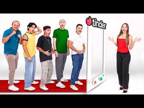20 SINGLE MEN vs 1 GIRL (TINDER IRL)