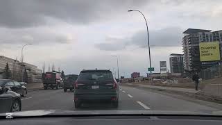 Friday afternoon commute: McLeod Trail Southbound in heavy traffic flow.