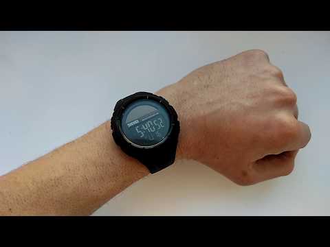 Новинка 2018 Тактические часы Skmei 1405 SOLAR с солнечной панелью обзор, настройка, инструкция,