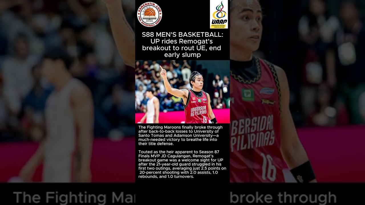 UAAP Basketball: UP unleashes Noy Remogat in rout of UE