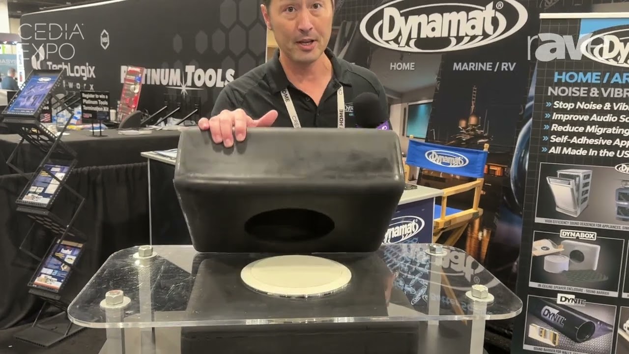 CEDIA Expo 2024 Dynamat Inc.'s Dynabox Helps In-Ceiling Subwoofers Not Leak Sound Into Other Rooms