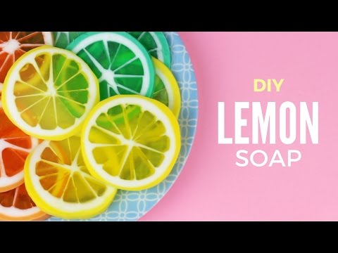 DIY: レモンソープ - シトラスフルーツのメルト＆ポアソープ (DIY: Lemon Soap - Citrus Fruits Melt & Pour Soap)