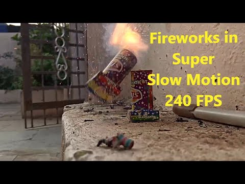 Fireworks in Super Slow Motion | Fun with Fireworks | Diwali Fireworks | 240 FPS