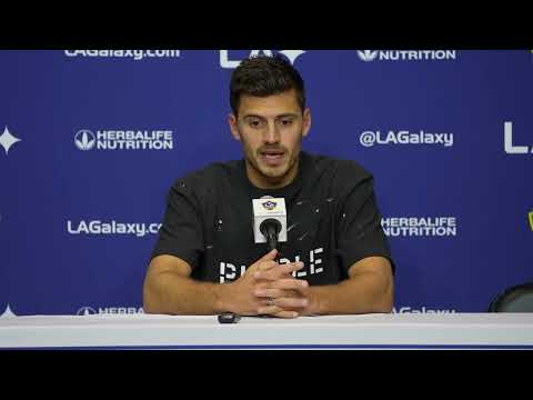 LA Galaxy's Jonathan Bond speaks to media after recording his 7th clean sheet of the 2022 MLS season