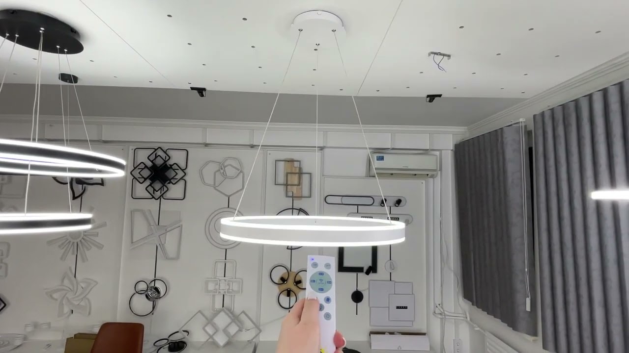 Світлодіодна LED люстра STELLA 64W R-APP-400Х1200-WHITE/WHITE-220-IP20 Esllse