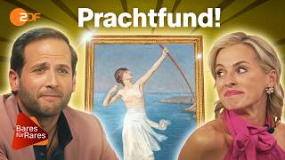 Moneten statt Müll: Lisa und Julian ringen um fast verlorenes Jugendstilbild | Bares für Rares XXL