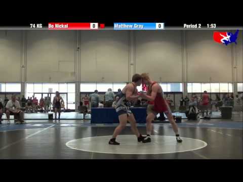 Bo Nickal vs. Matthew Gray at 2013 Junior Nationals - FILA - GR