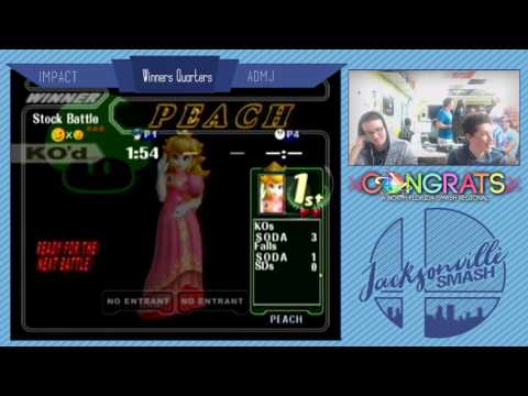 Jax Smash Weekly 3/2 - Impact(Marth) Vs ADMJ(Peach) - Melee Winners Quarters