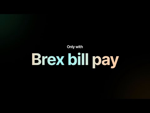 Intelligent Bill Pay | Typography Explainer | Brex