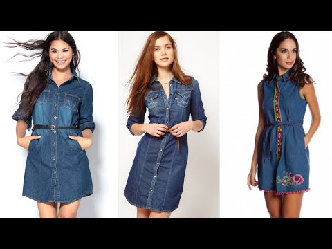 VESTIDOS DE MODA 2020 vestidos DENIM, MEZCLILLA,  JEANS / Fashion Love