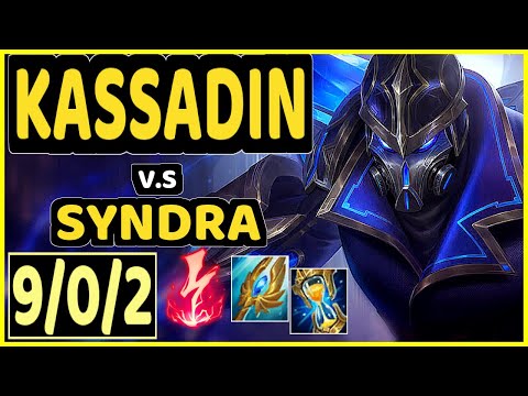 DAWIDSONEK (KASSADIN) vs SYNDRA - 9/0/2 KDA MID CHALLENGER GAMEPLAY - EUW