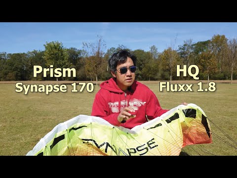 Prism Synapse 170 and HQ Fluxx 1.8 - Learning to fly 2-line kites