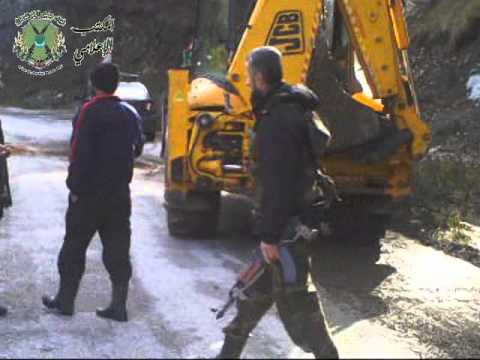 إصلاح الطرقات في قرى جبل التركمان لتأمين عبور المدنيين من قبل لواء جبل التركمان