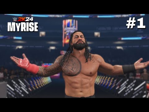 WWE 2K24 MY RISE UNDISPUTED Gameplay Walkthrough FULL GAME | PART 1 | 4K 60FPS |