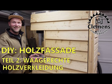 Holzfassade selber machen - Teil 2: Waagerechte Verschalung - Das müsst Ihr beachten!!! 📏📐