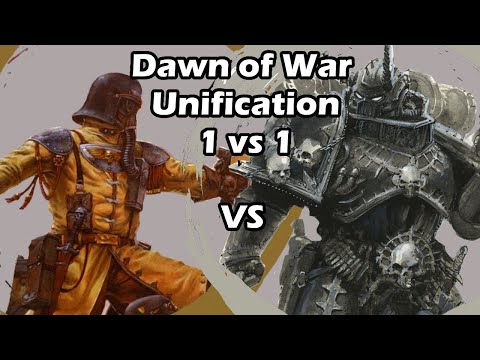 Dawn of War Unification: 1 vs 1 Steel Legion (Cultist Champ) vs Chaos Space Marines (TheHappening)
