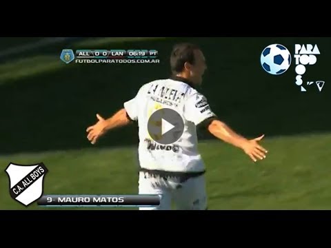 Gol de Matos. All Boys 1 Lanús 0. Fecha 16. Torneo Inicial 2013
