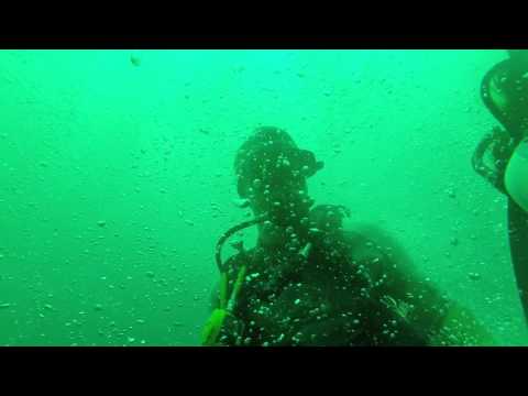 Drift dive, caught in down current.