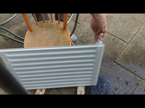 How to Clean/Flush Central Heating Radiator with Running Water
