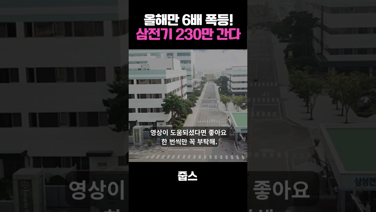 올해만 6배 폭등! 삼전기 230만 간다