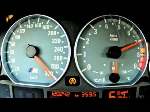BMW E46 M3 0-300 Kmh: TOP SPEED