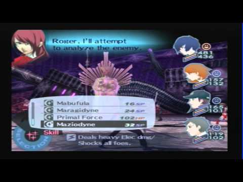 SMT: Persona 3 FES - Tartarus Boss Battle - Floor 36 Change Relic