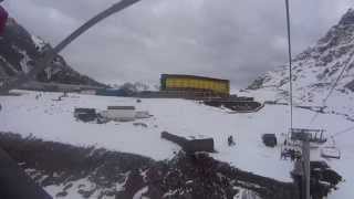 preview picture of video 'Ski Portillo up and down on the Plateau quad lift at Portillo, Chile'