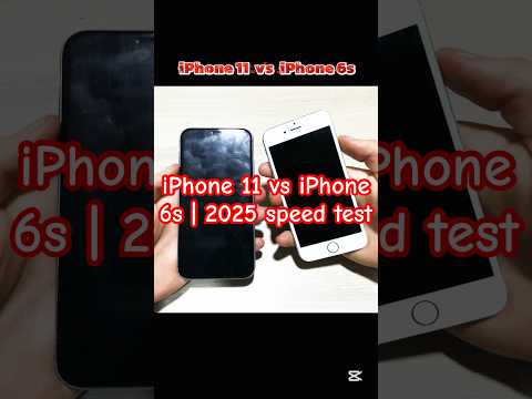 iPhone 11 vs iPhone 6s speed test 2025 #iphone6s  #iphone11 #speedtest  #iphone2025 #iphonetest