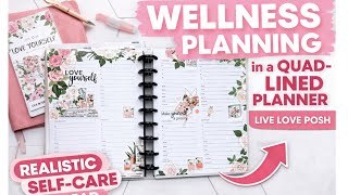 ✨ Wellness Planning | Love Yourself Spread in a Quad-Lined Planner ✨