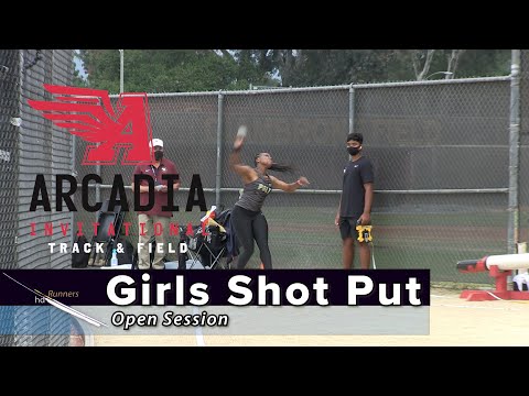 2021 TF - Arcadia Invite - Shot Put (Girls Open Session)