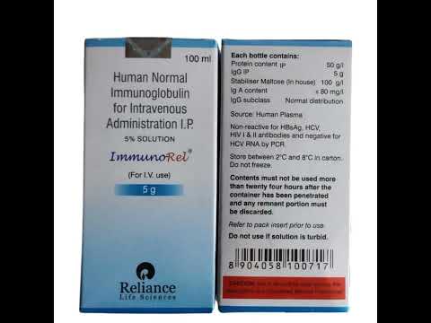 Infusion 100ml human normal immunoglobulin solution, strengt...
