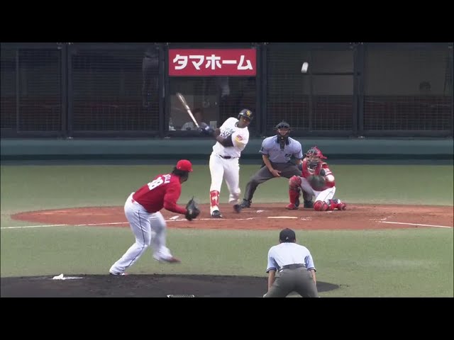 【ファーム】ホークス・コラス 力強いバッティングでタイムリーヒット!! 2019/8/6 H-C(ファーム)