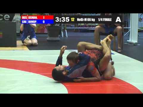 D. Dimopoulos (GRE) Vs C. M. Osmanov (RUS) - NOGI -66kg - Fila European 2012