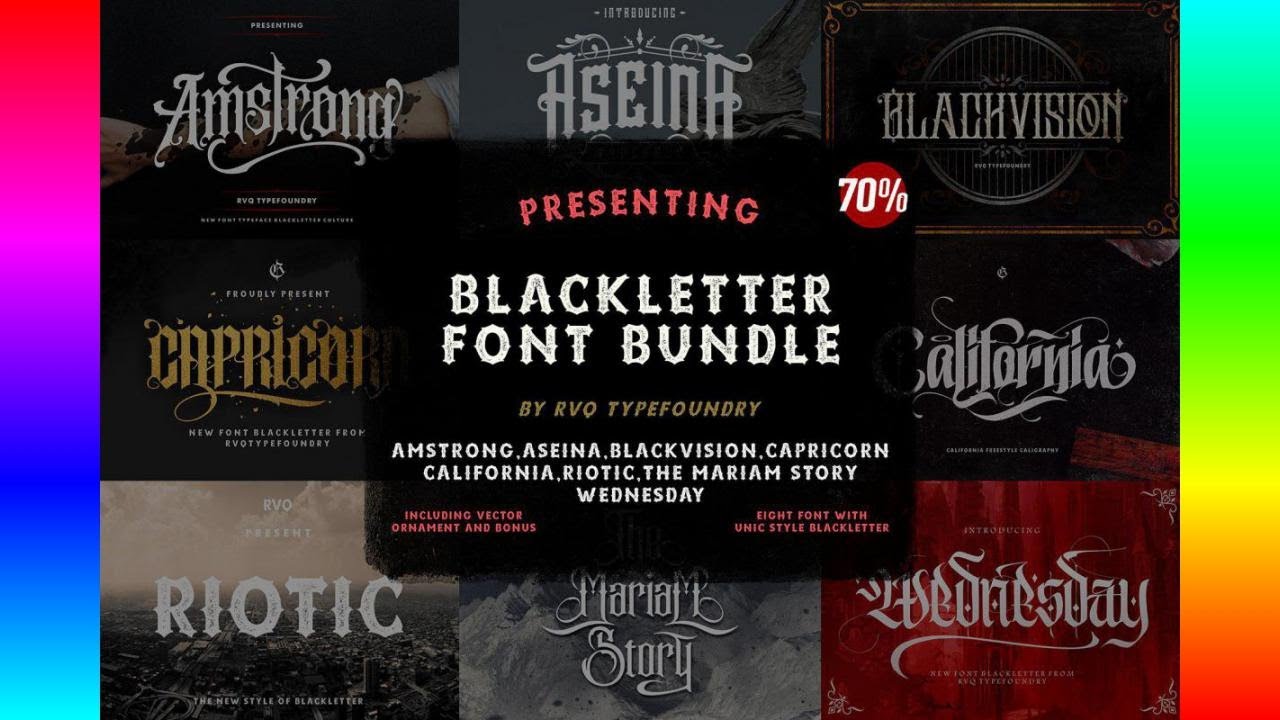 Blackletter Font Bundle