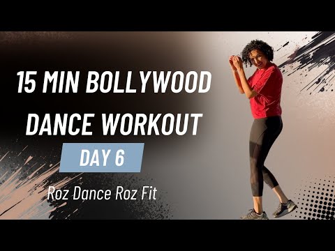 Day 6 Bollywood Dance Workout (15 Minutes)| High Cardio | Roz Dance Roz Fit