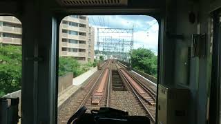前面展望の普通橿原神宮前行きの竹田から丹波橋までの様子  （BGMあり）