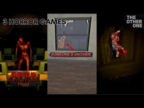 3 HORROR GAMES! (Horror Family Flight, Someone's Outside, The Other One) #itchiohorrorgames