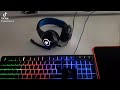 Klaviatūra GEMBIRD 4-in-1 foninio apšvietimo žaidimų rinkinys Ghost US išdėstymas